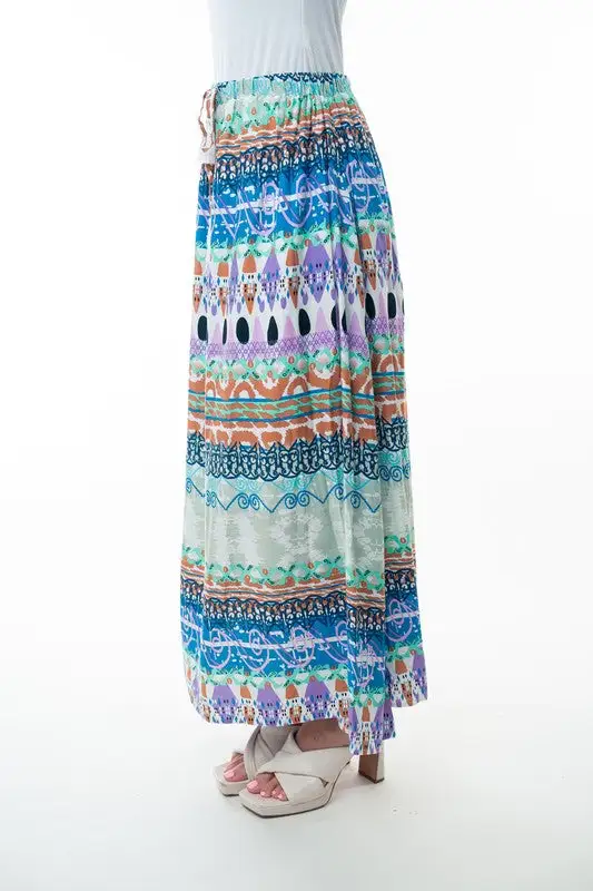 Tassel Printed Skirt