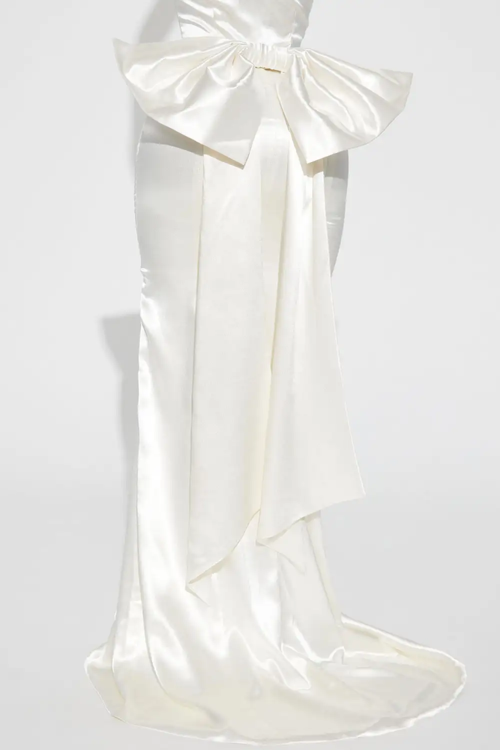 Janet Satin Maxi Dress - White