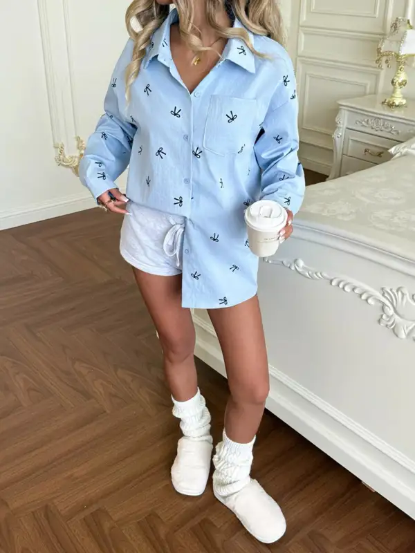 Flowing Print Printed Shirt