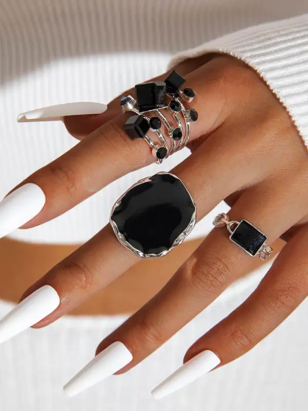Geometric Casual Alloy Ring