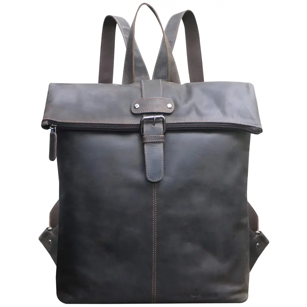 Large Laptop Leather Backpack