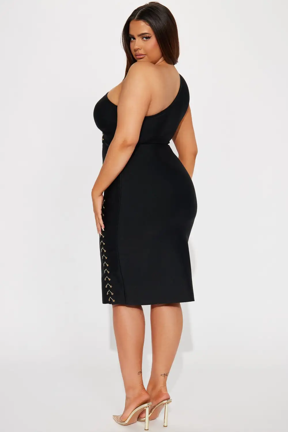Ambitious Bandage Midi Dress - Black