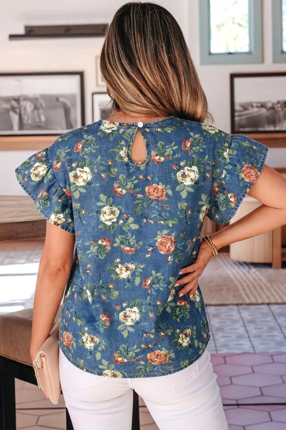 Ashleigh Ruffled Short Sleeve Tee