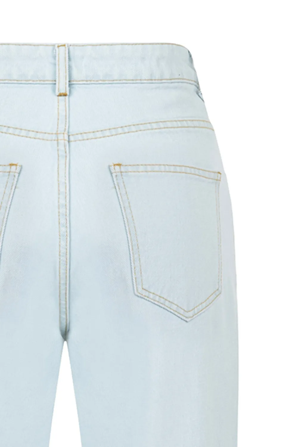 Straight-Leg Denim Pants