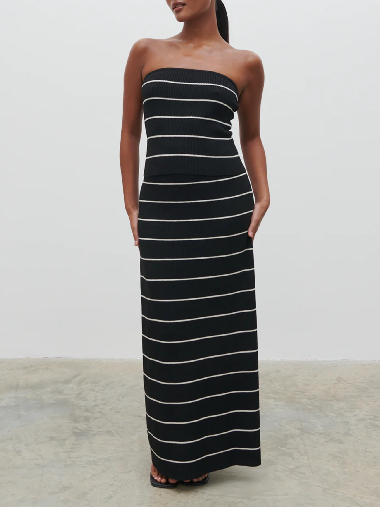 Stripe Knit Skirt