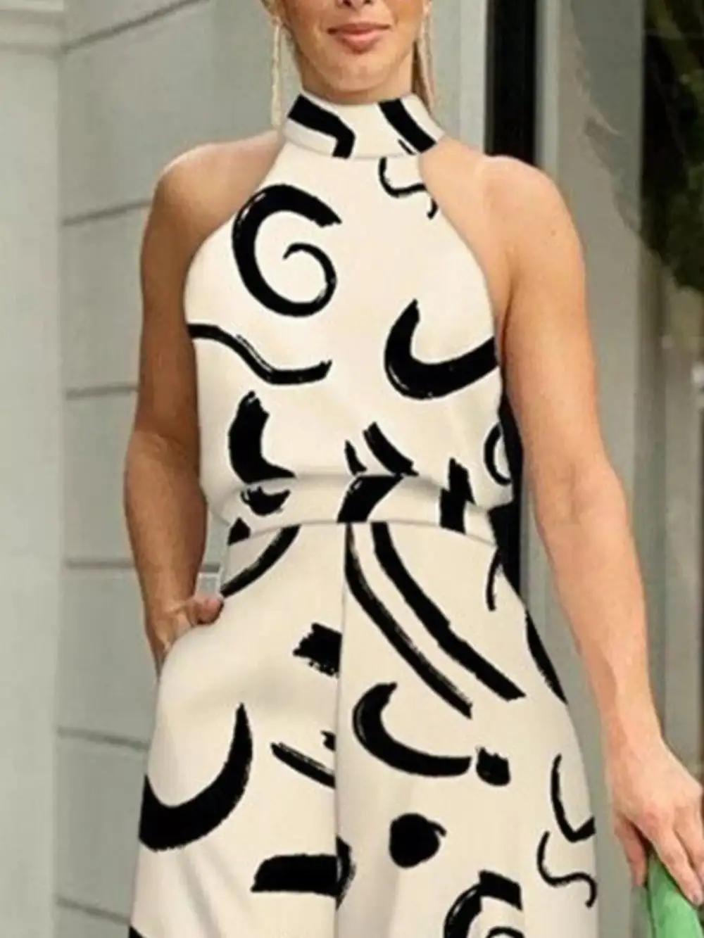 Everyday Wide Leg Halter Jumpsuit