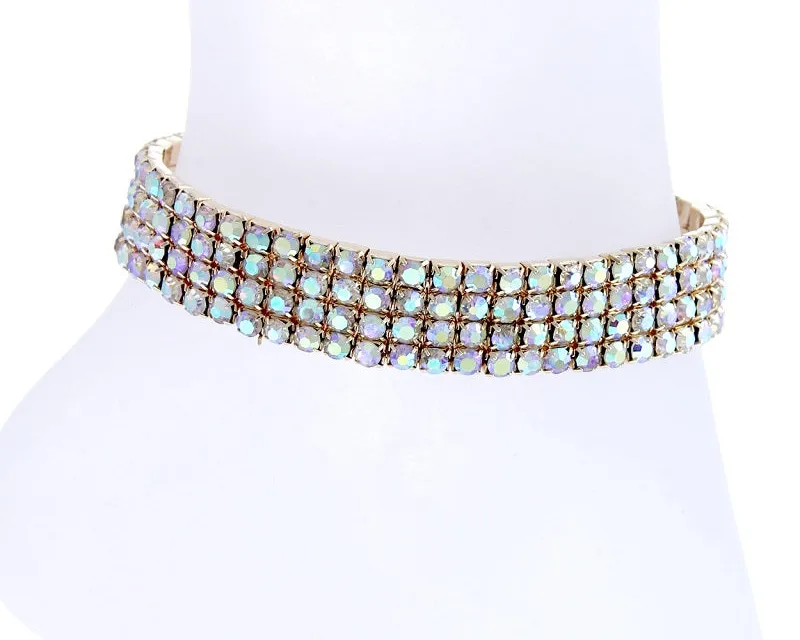 Delicate Crystal Stretch Anklet