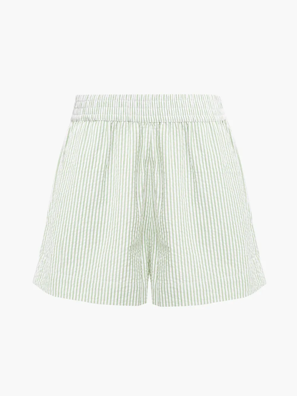 Casual Comfort High Waist Striped Shorts