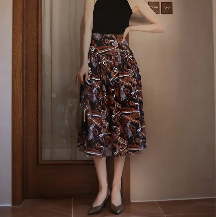 Smooth Minimal Everyday Casual Polyester Skirt