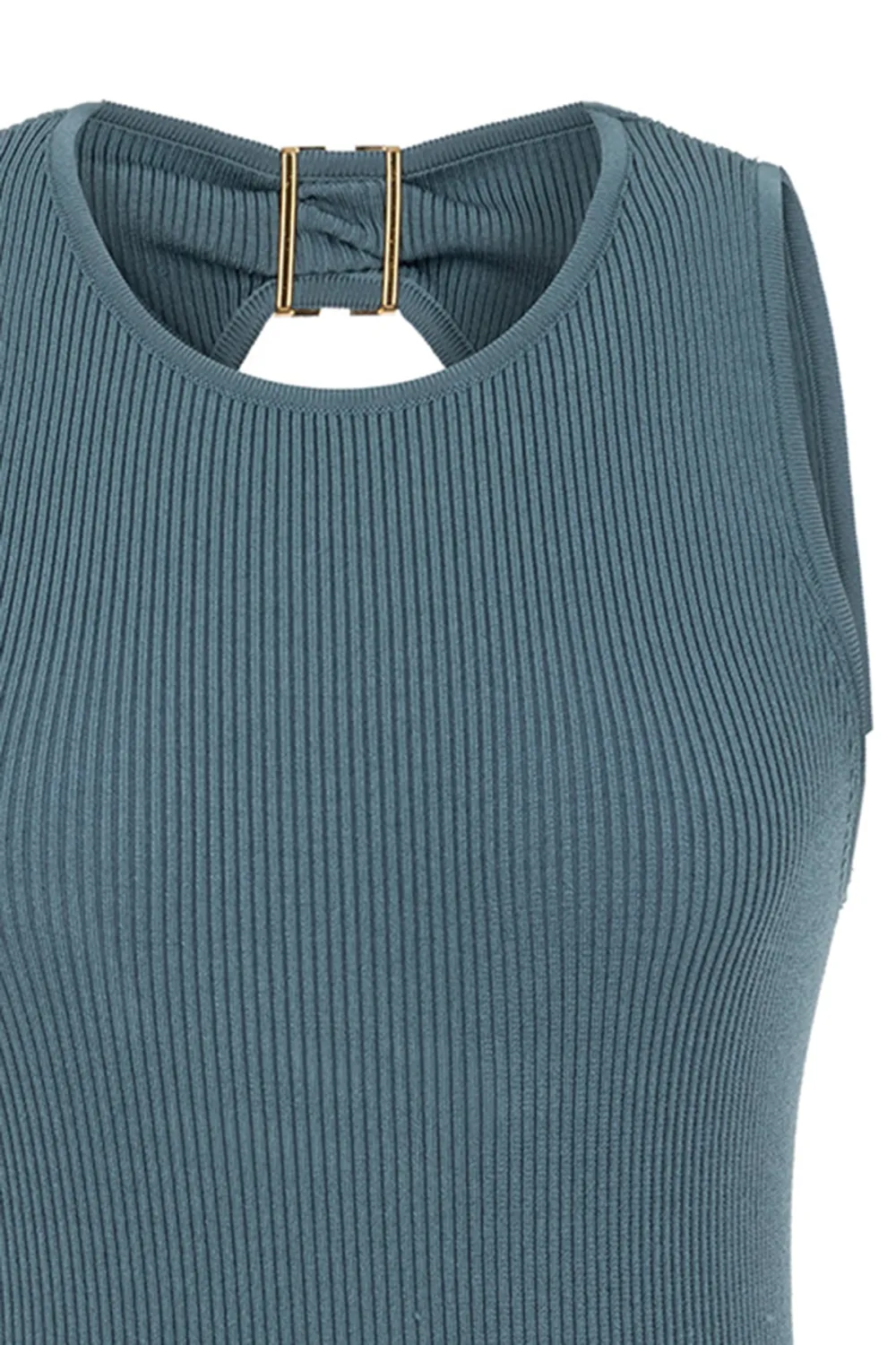Sleeveless Mini Dress-Mint Green
