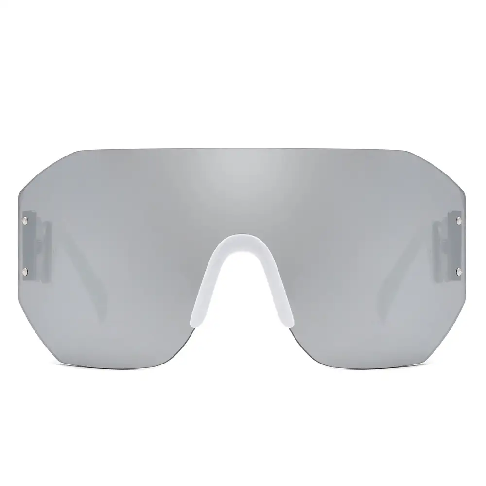 Square Rimless Frame Sunglasses