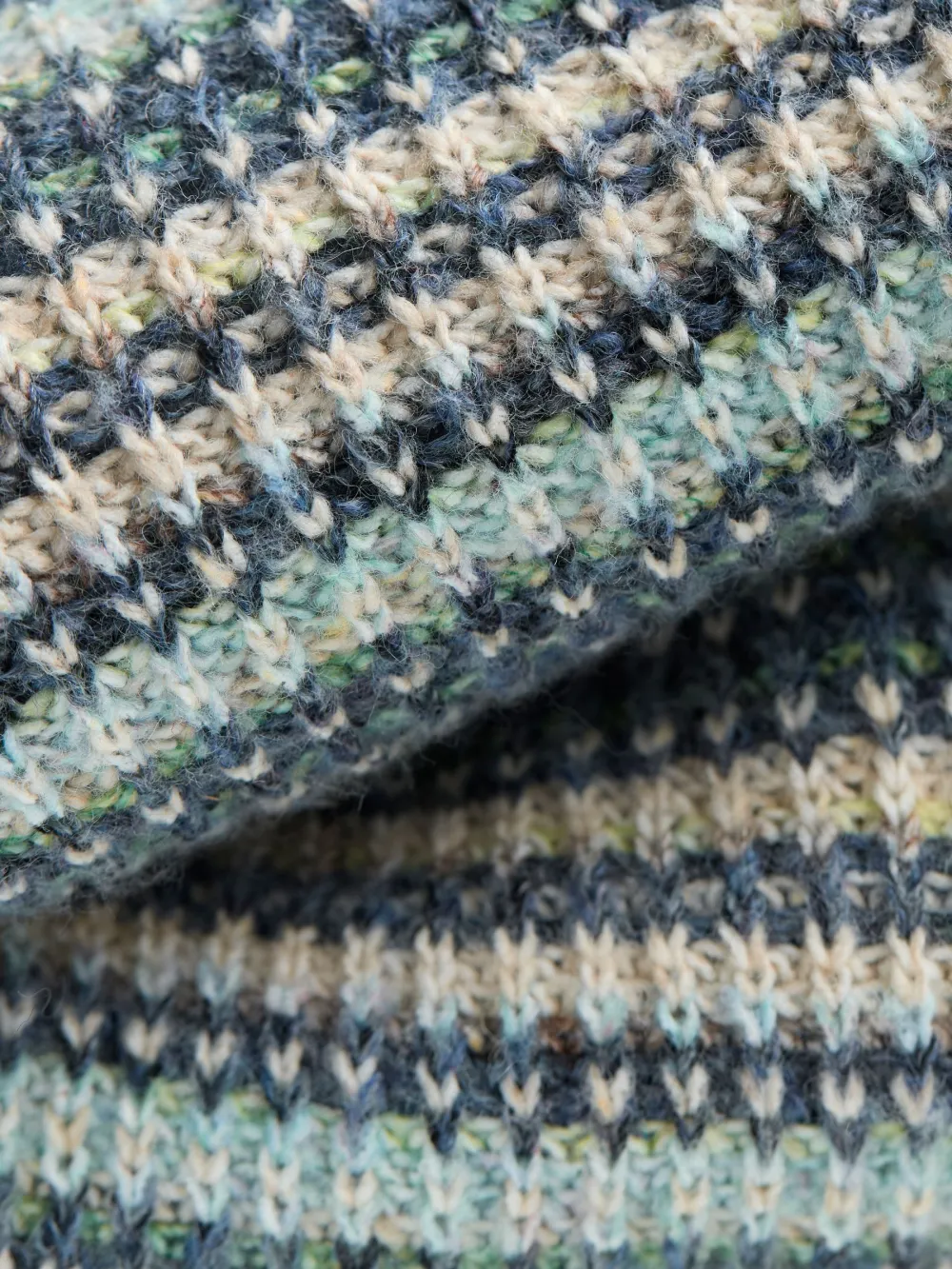 Blue Soraya Stripe Knitted Crew Neck Jumper