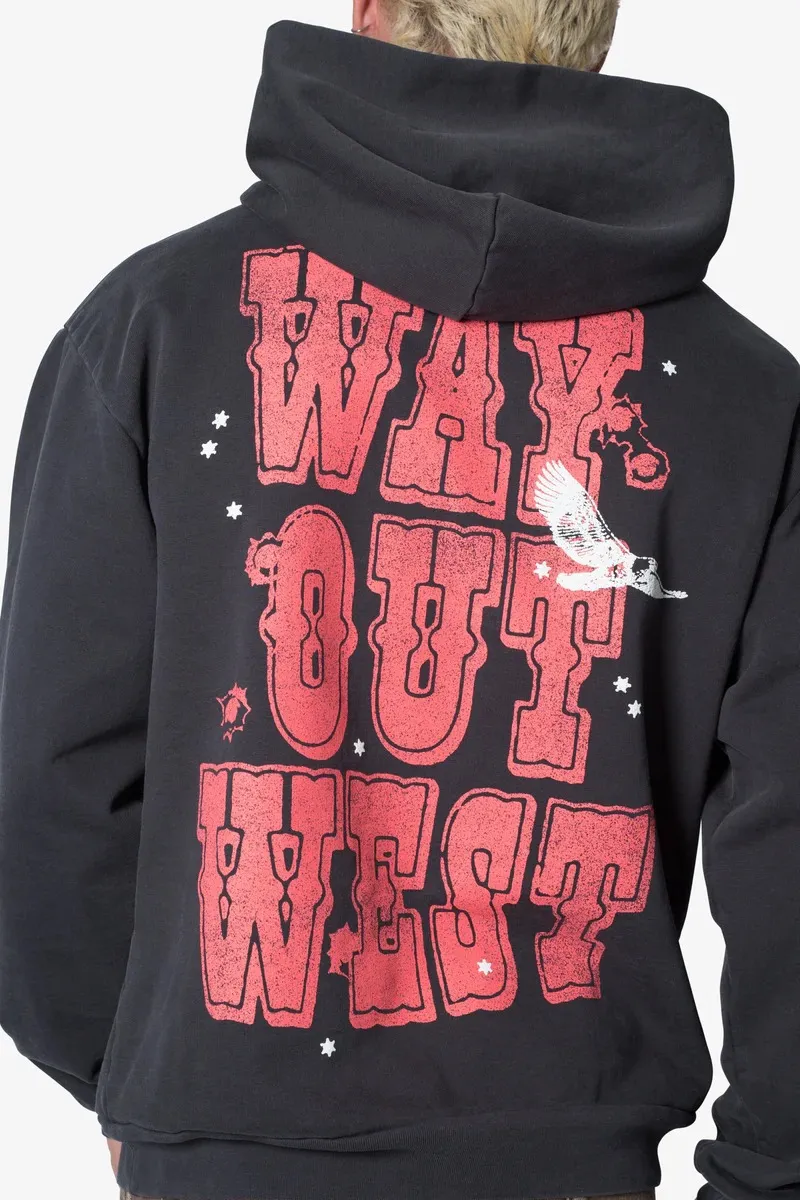 DARK GRAY SKULL GRAPHIC HOODIE