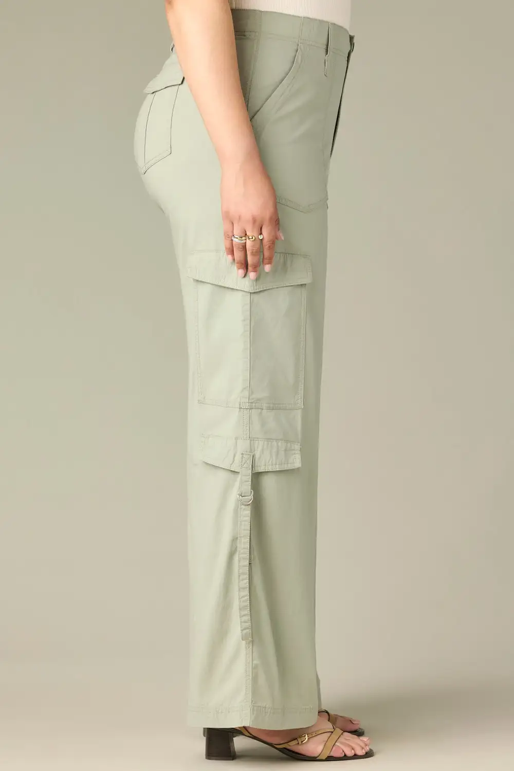 Plus Size Utility Wide Leg Utility Pants