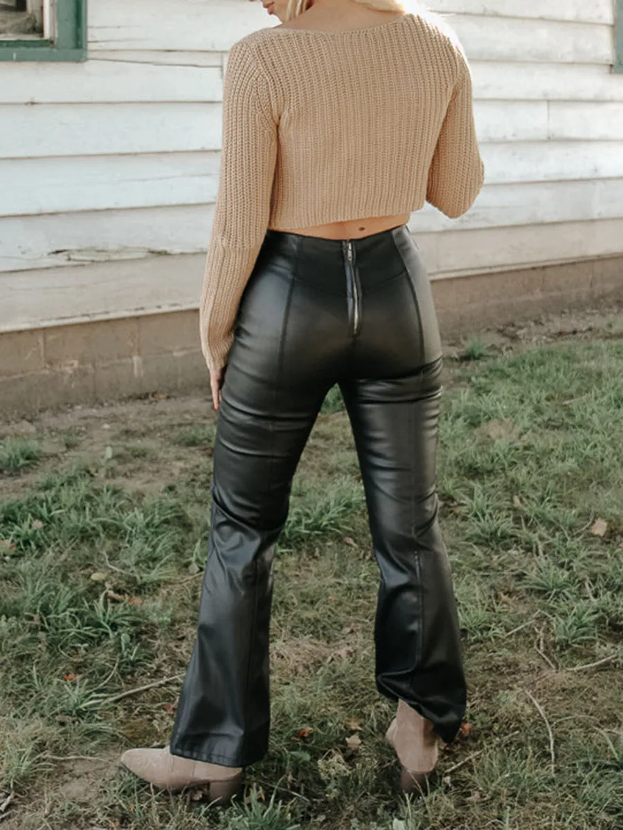 London Faux Leather Pants