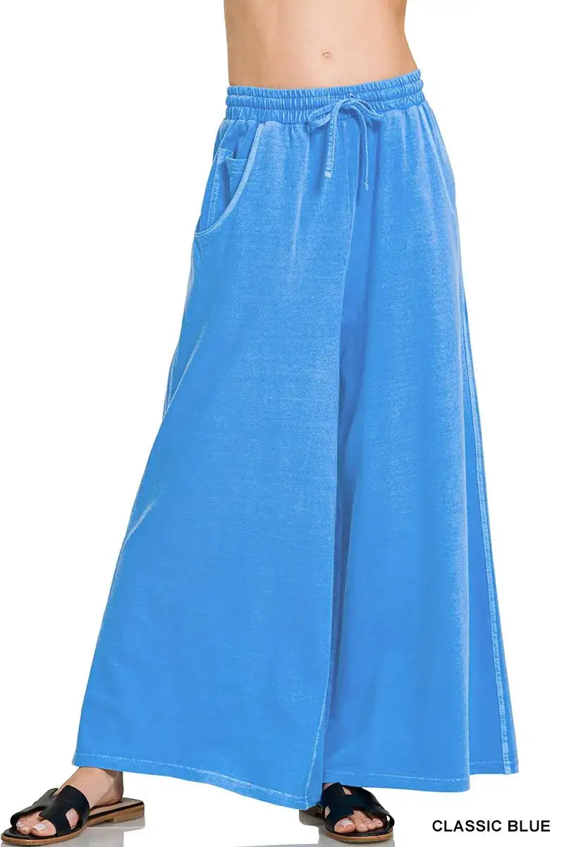 French Terry Pigment Dye Enzyme Wash Pants