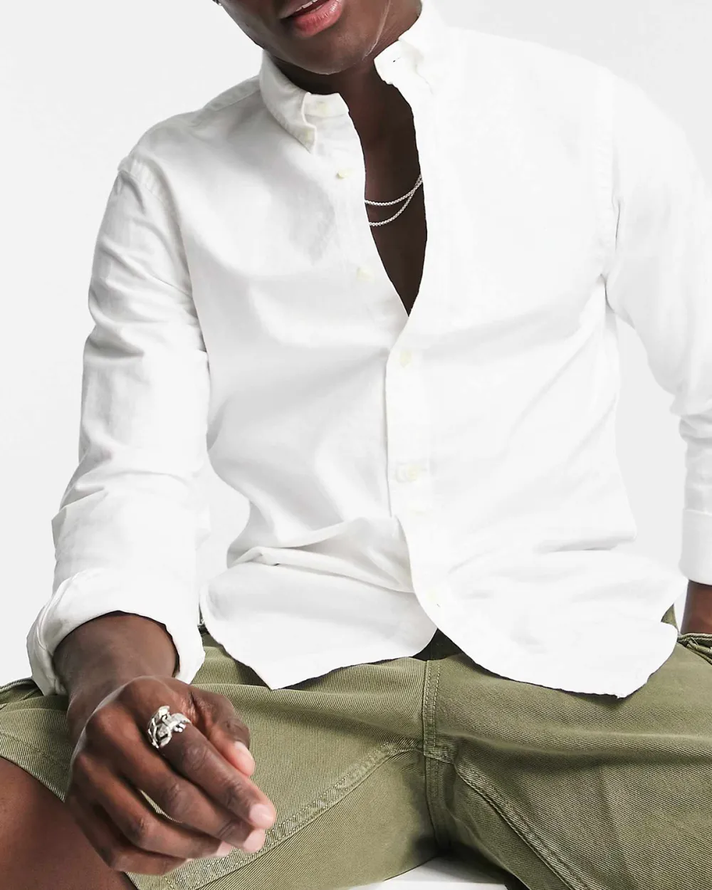 Oxford Shirt In Slim Fit White