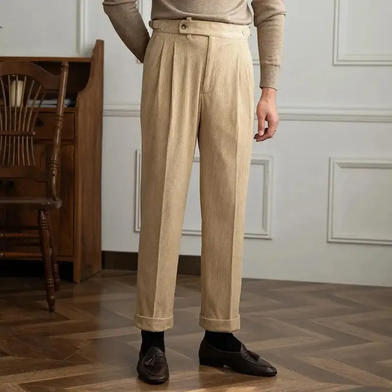 Men's Relaxed Corduroy Casual Trousers