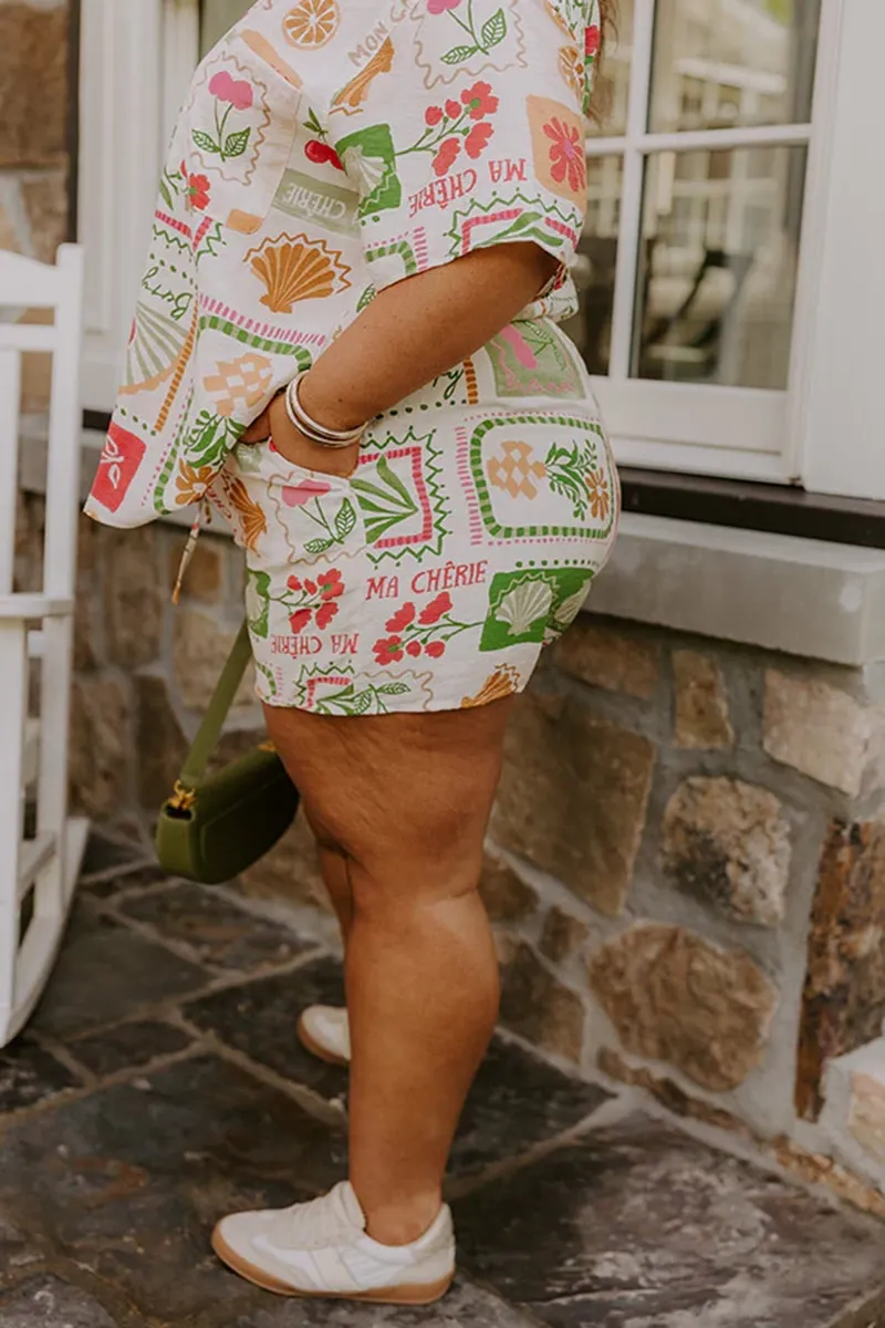 Holiday Casual Style Art Pattern Women's Short