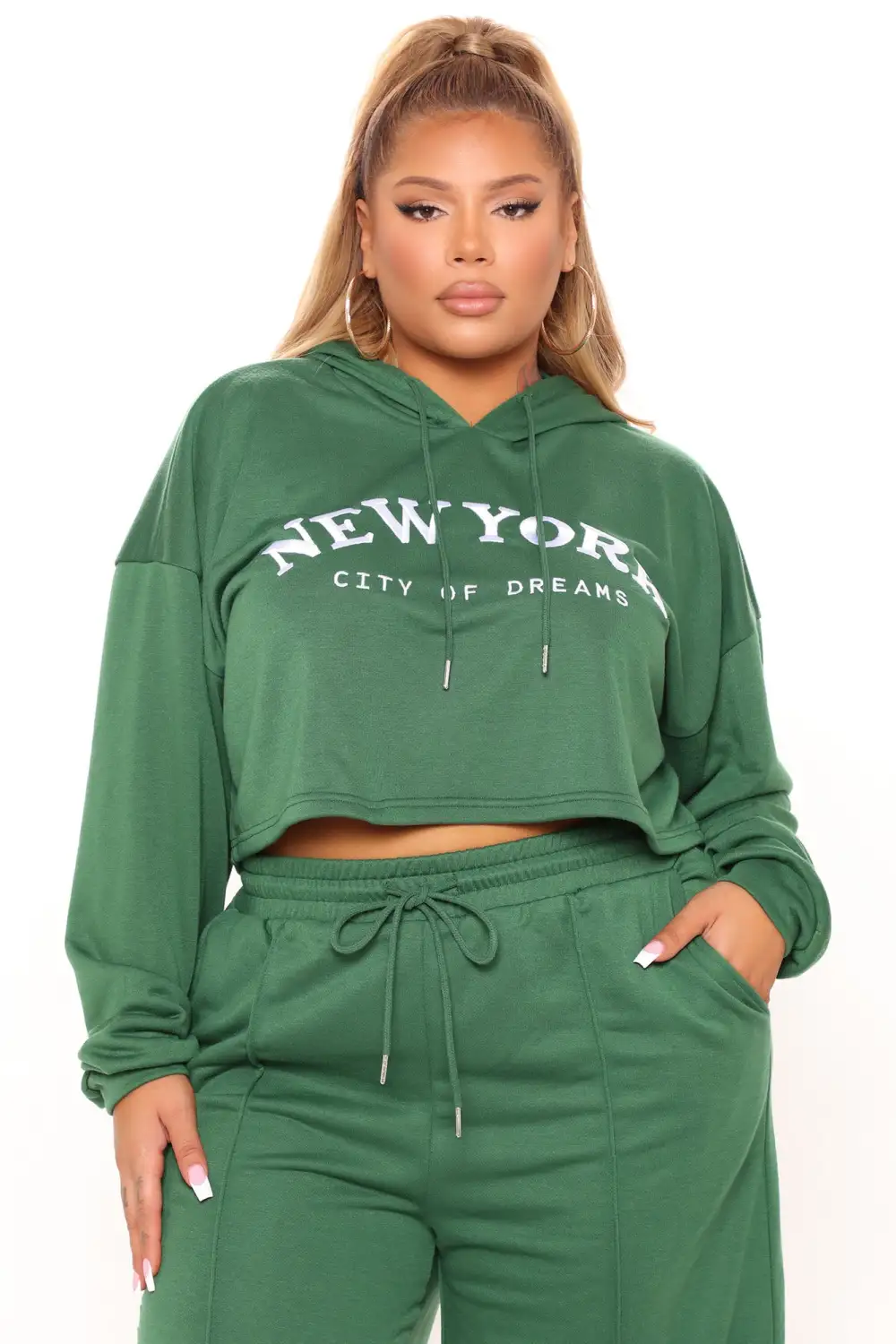 Having It My Way Pant Set - Hunter