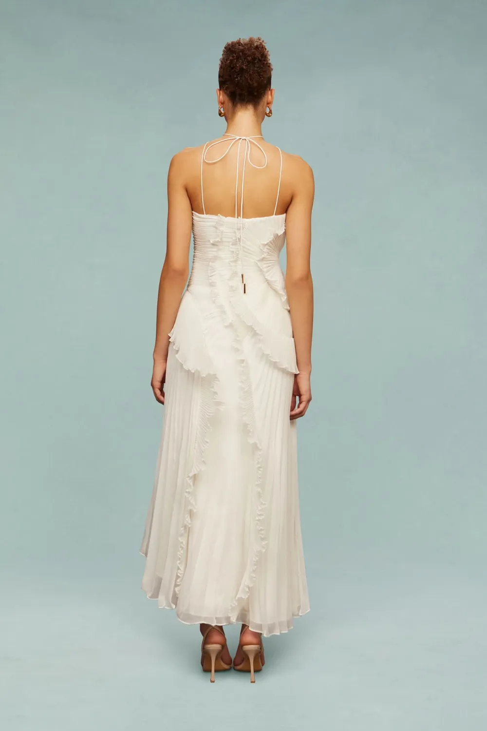 Romantic Ruffle Midi Dress