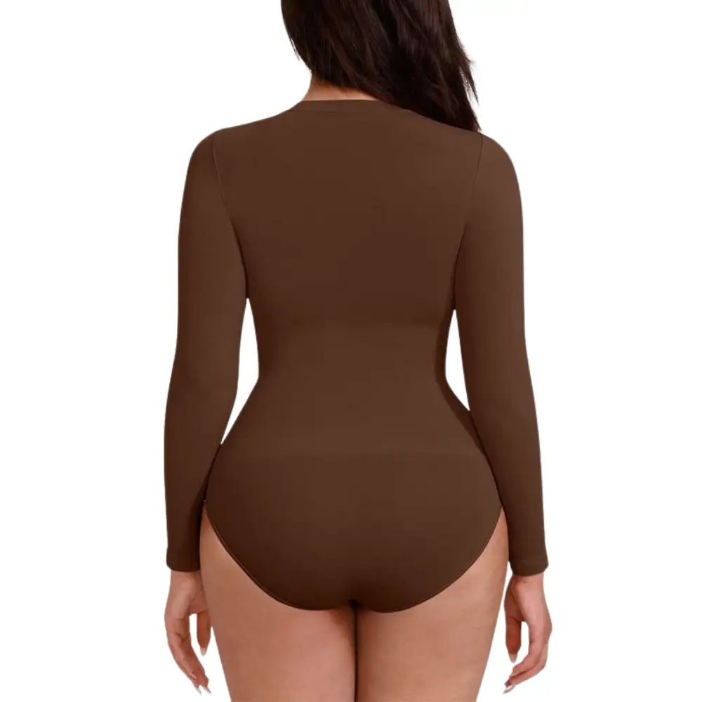 Contour Fit Long Sleeve Shaping Bodysuit