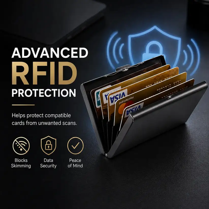 Stainless Steel Metal Card Holder