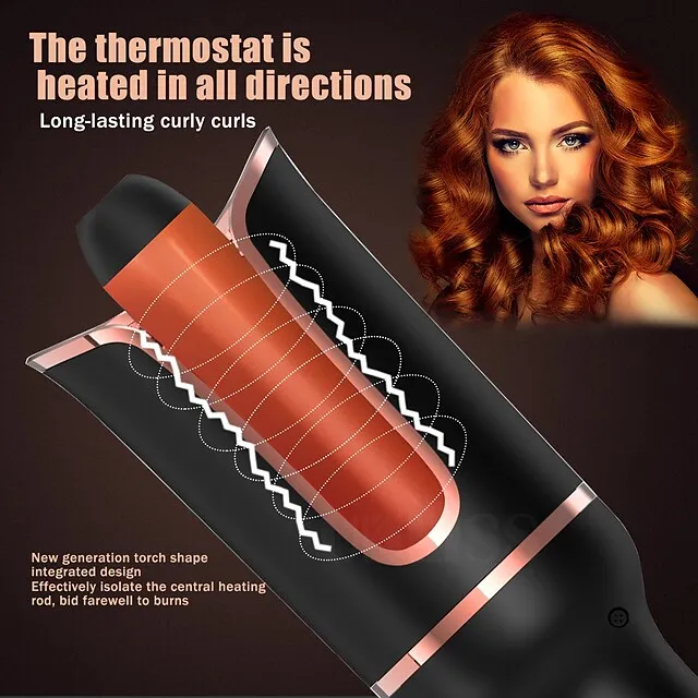 Automatic Hair Air Curler Quick Curling Iron Curls Hair Waver Tongs Rotating Hair Curling Wand Hair Waver Professional Ceramic Wave Styer Tools