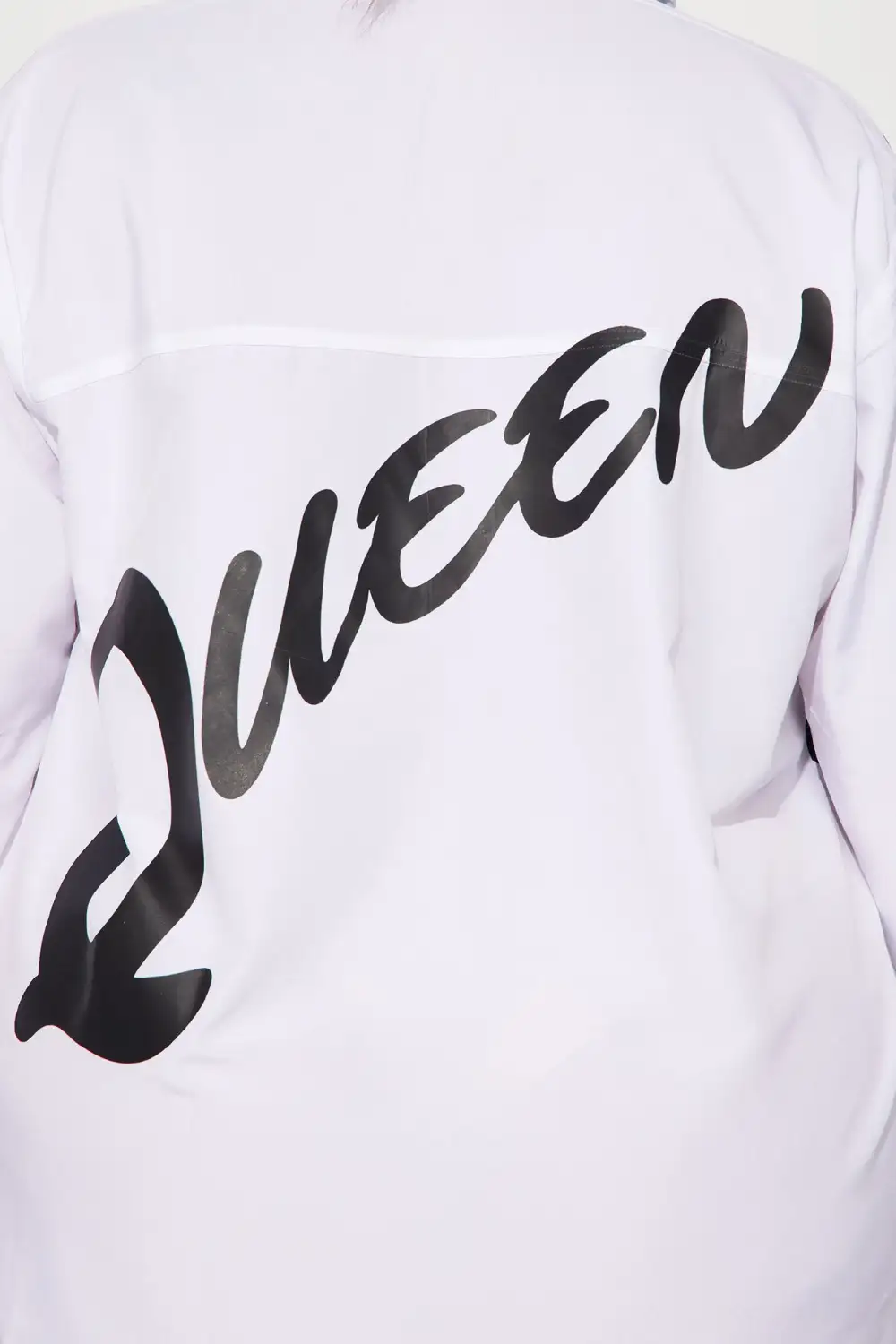 No Words Shirt Mini Dress - White/Black