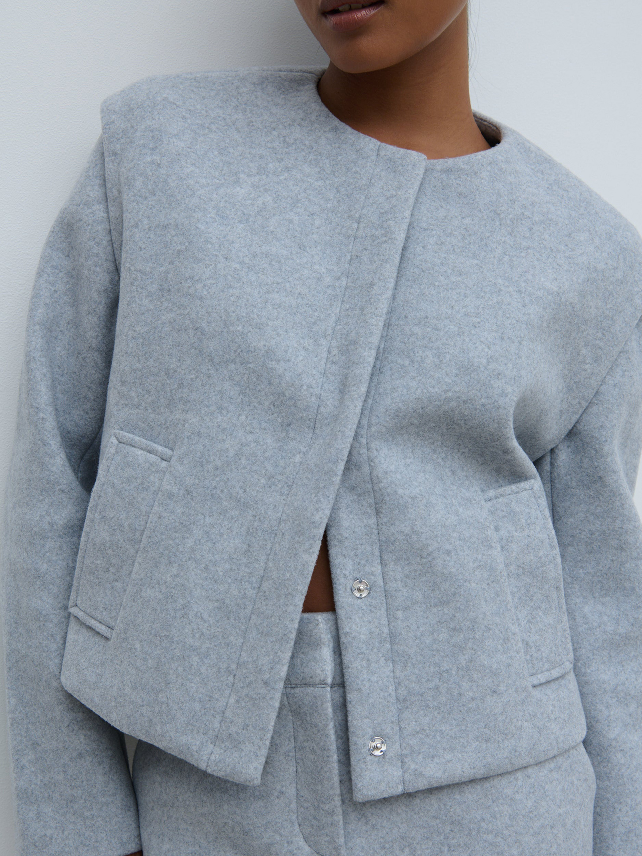 Cropped Boxy Jacket