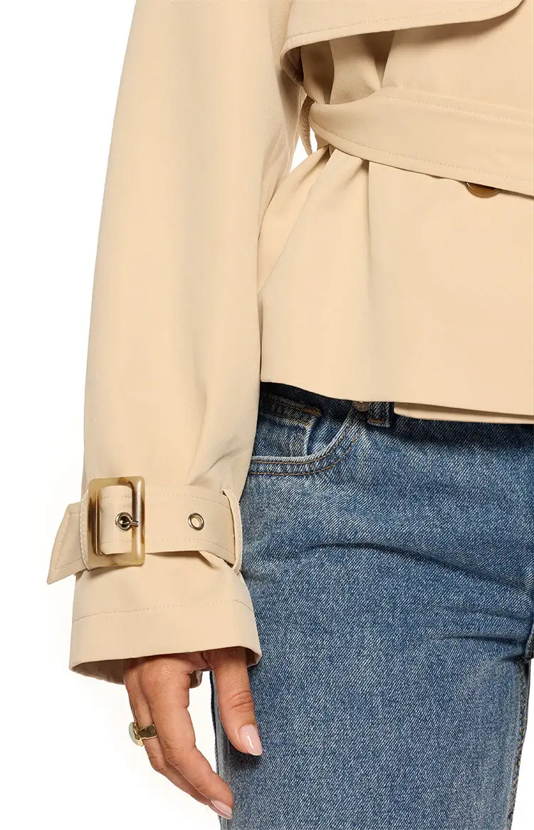 Cropped Trench Coat