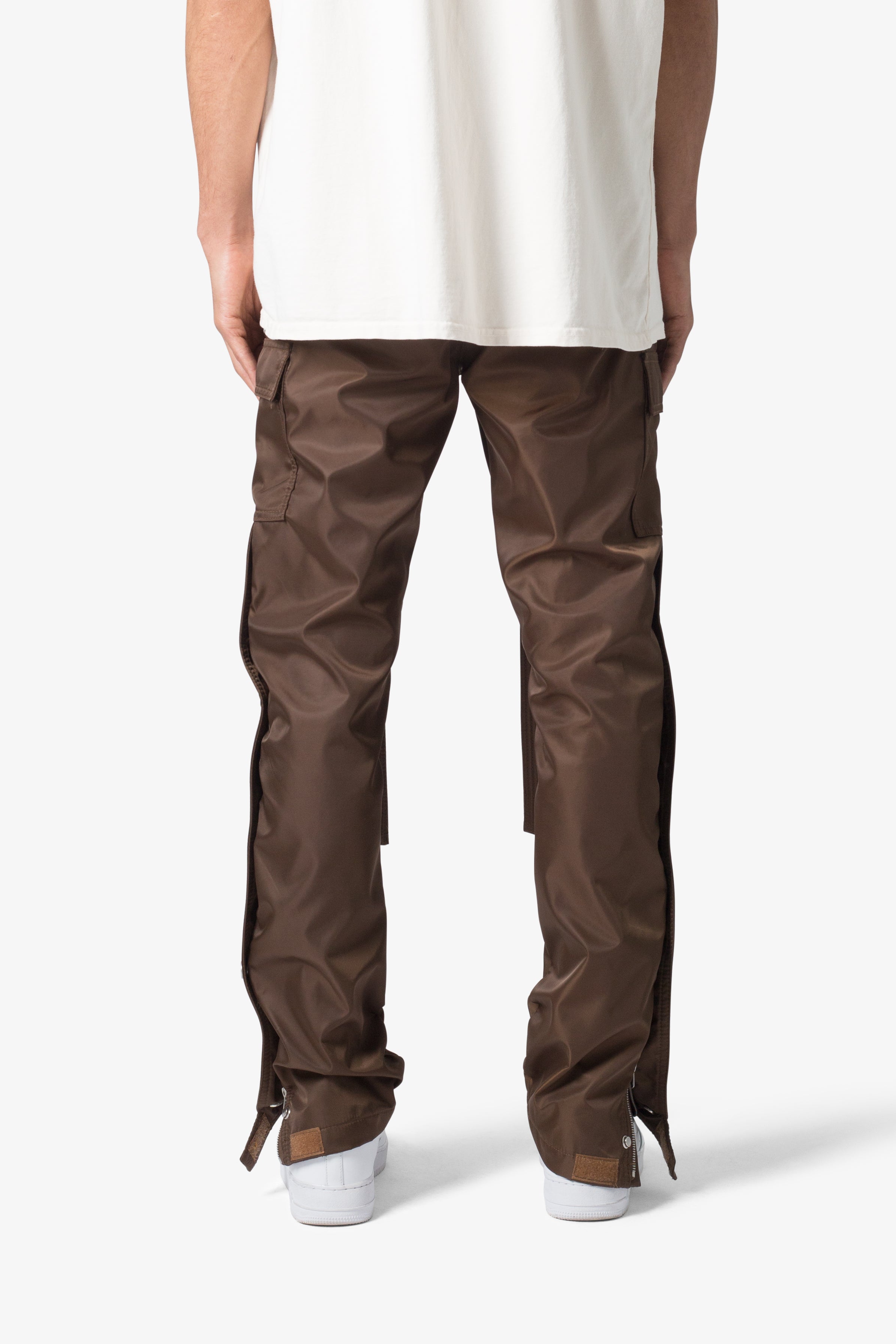 Snap Zipper II Cargo Pants - Brown