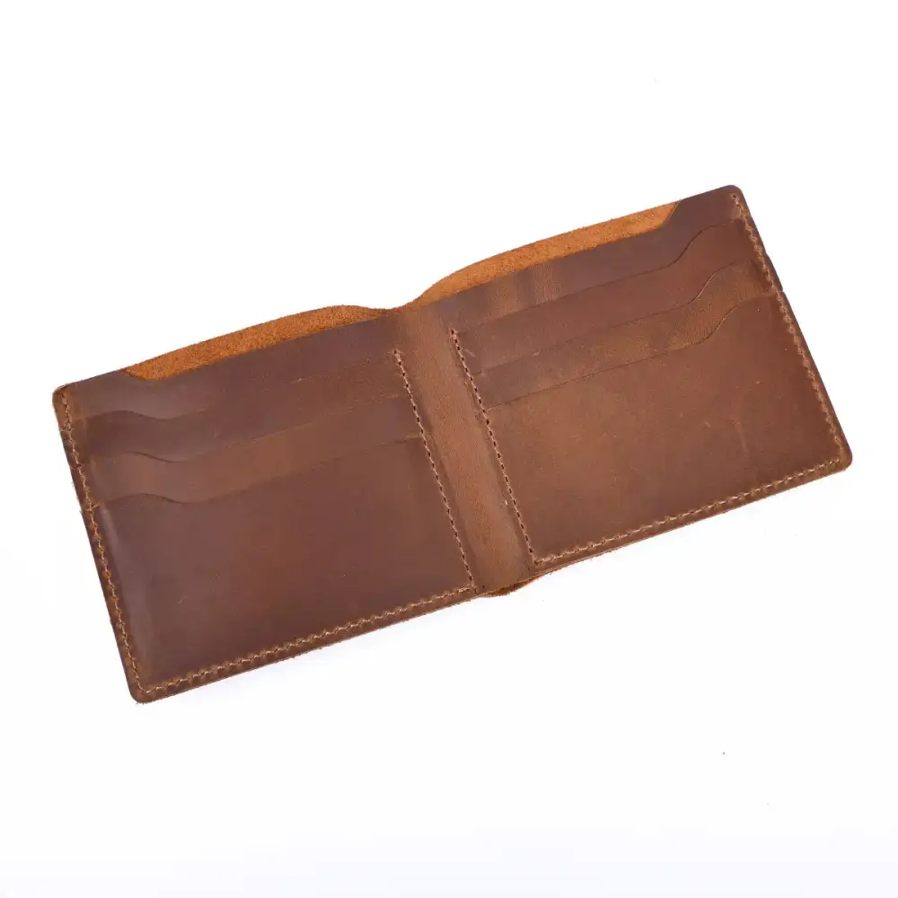 Compact Leather Bifold Wallet