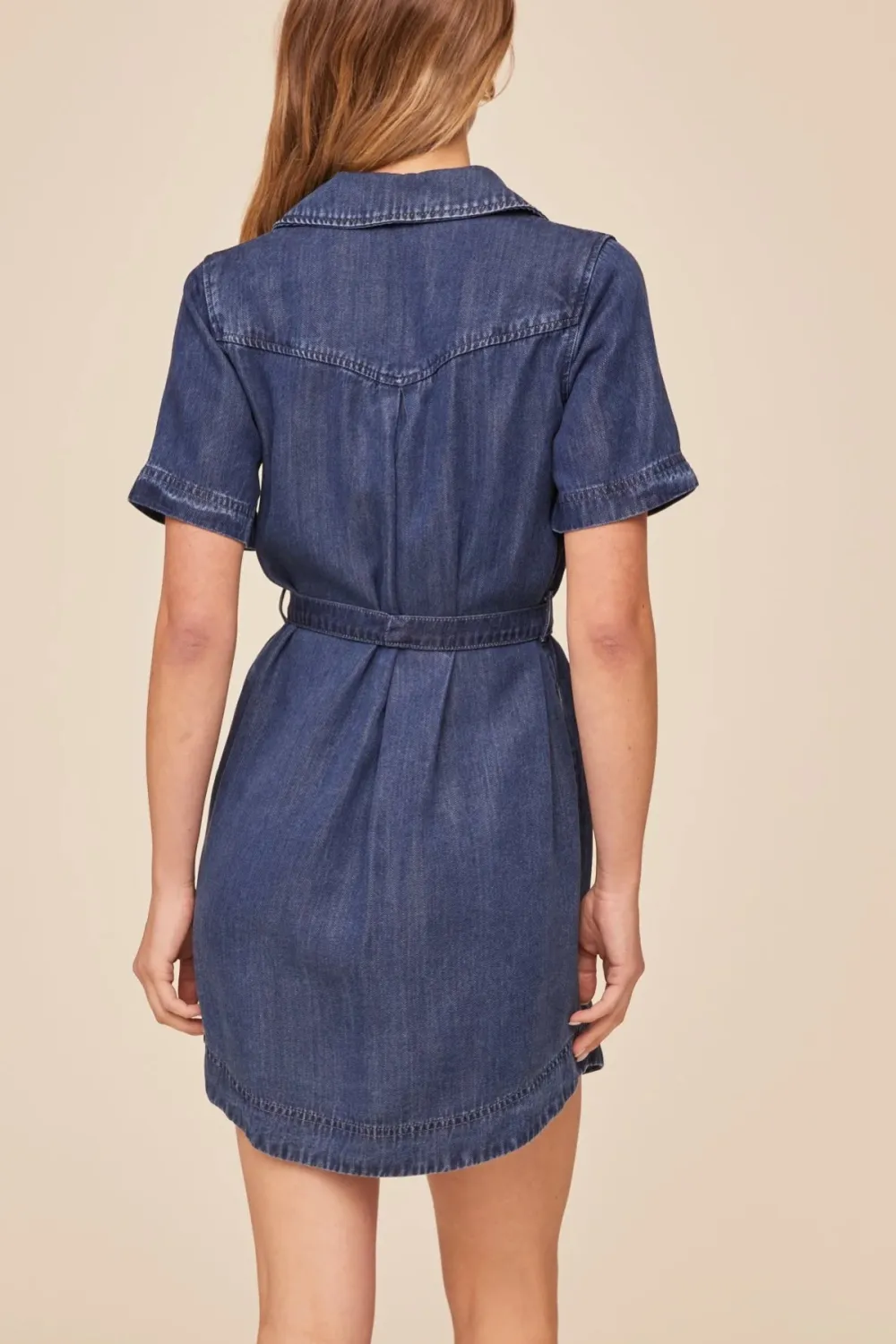 Short Sleeve Shirt Dress Utility Midi Dress