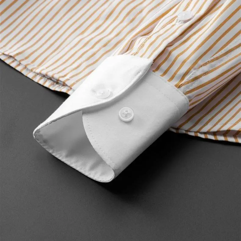 Pinstripe Dress Button Shirt