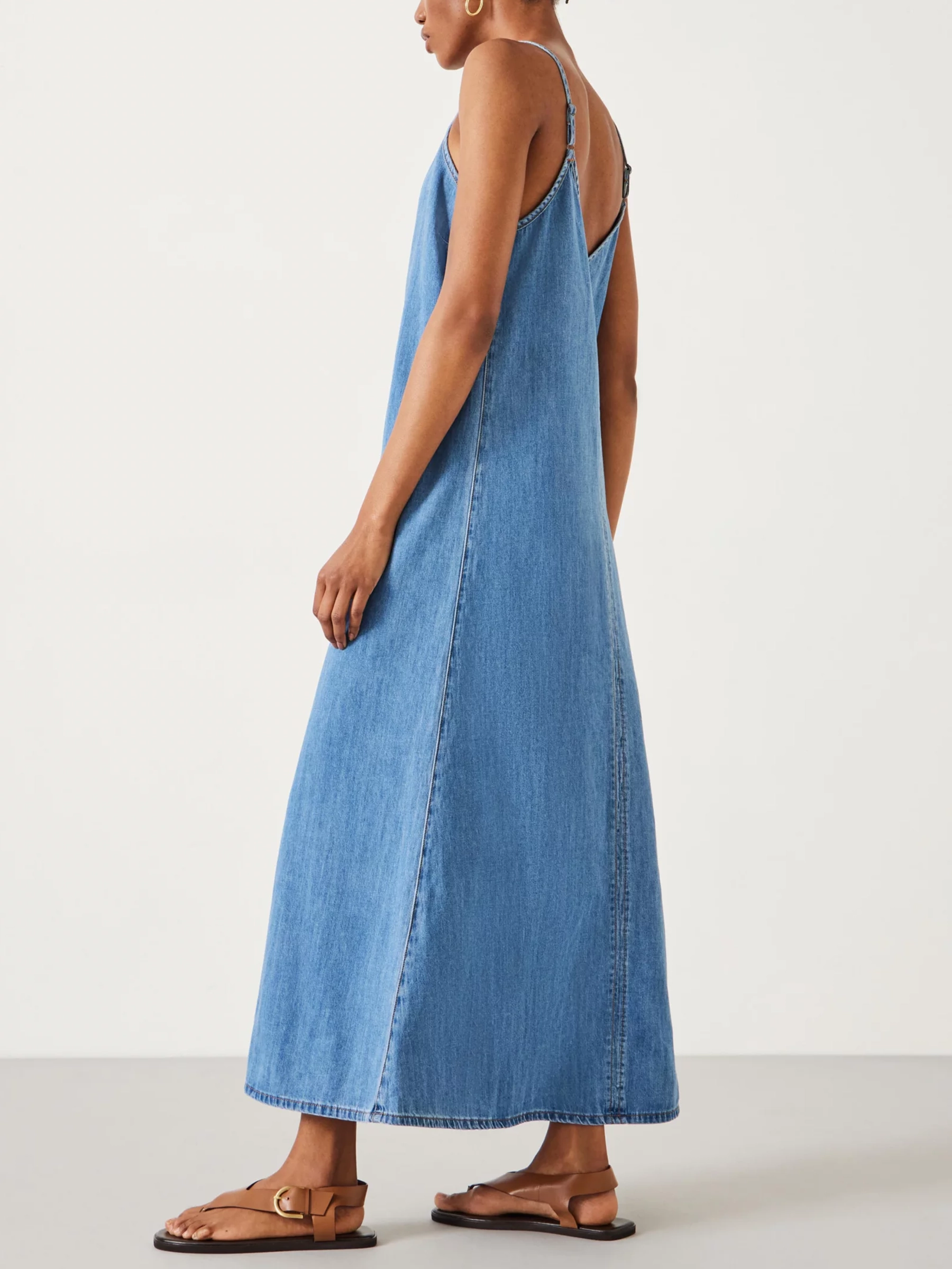 Saskia Denim Slip Maxi Dress