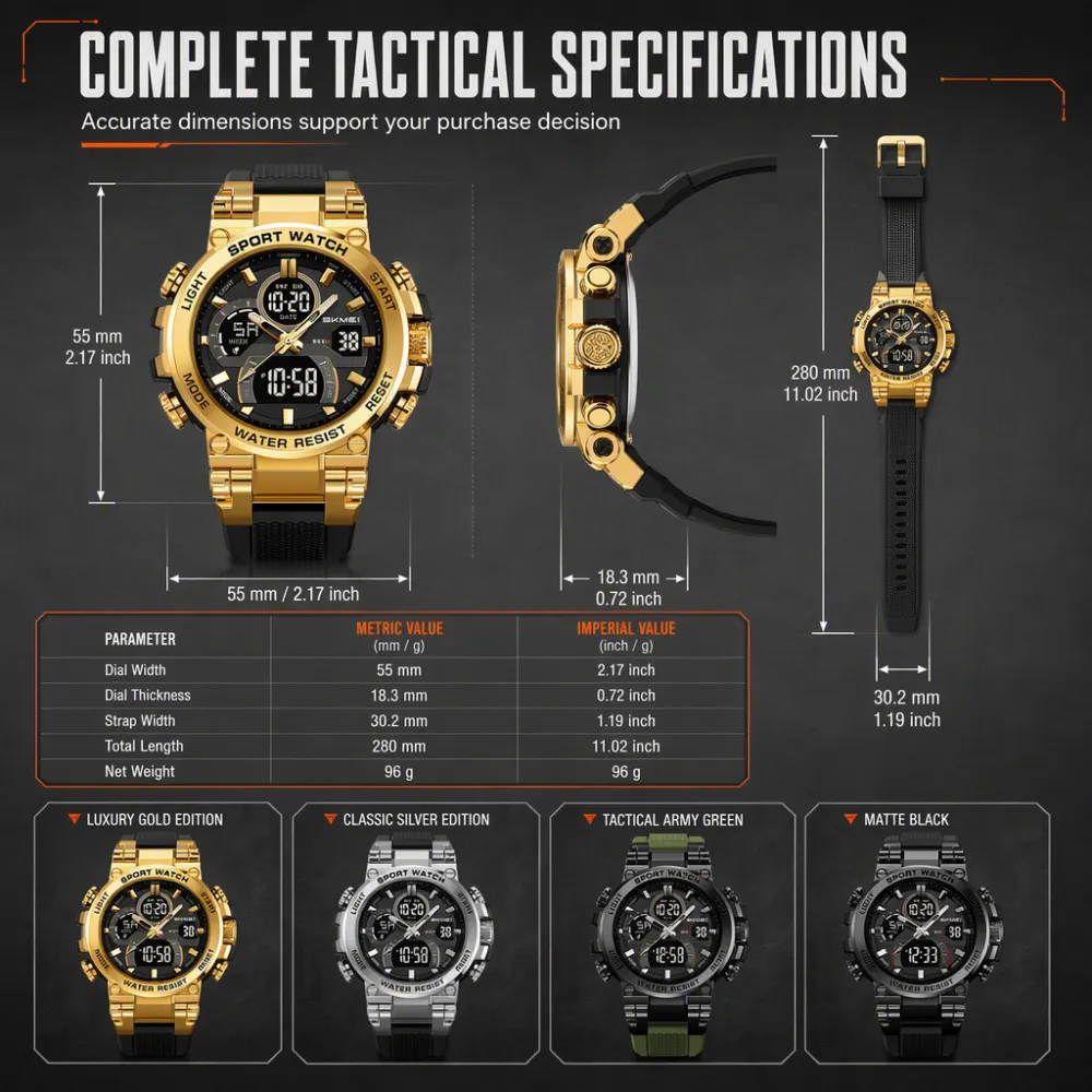 Multi-Function Dual-Movement Business Watch