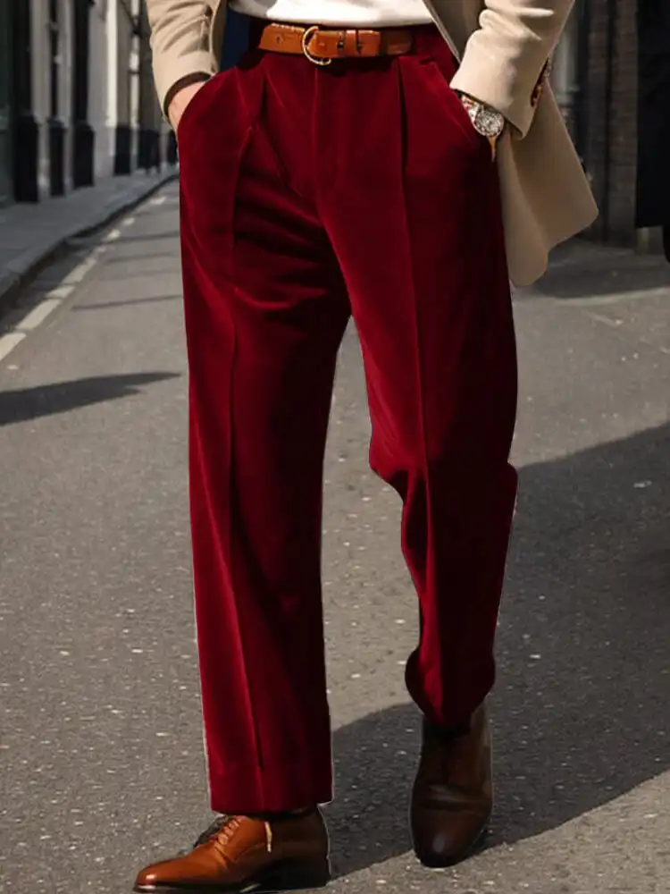 Easywear Textured Dress Pants