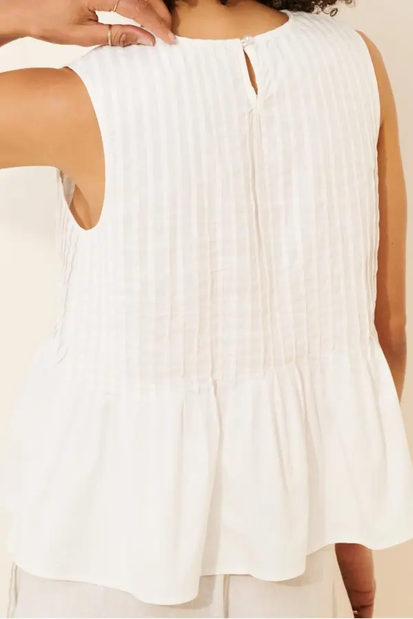Pleated Tank Top