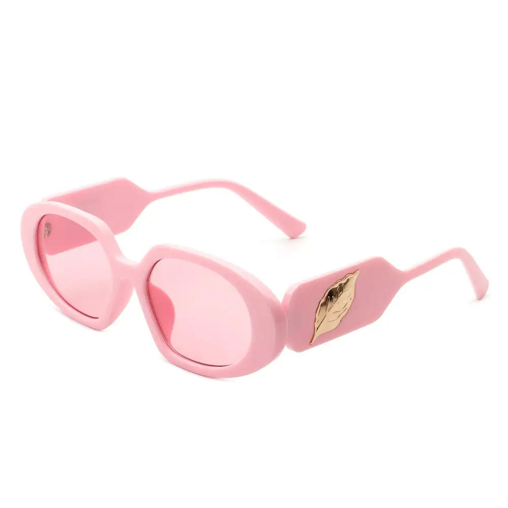 Rectangle Oval Frame Sunglasses