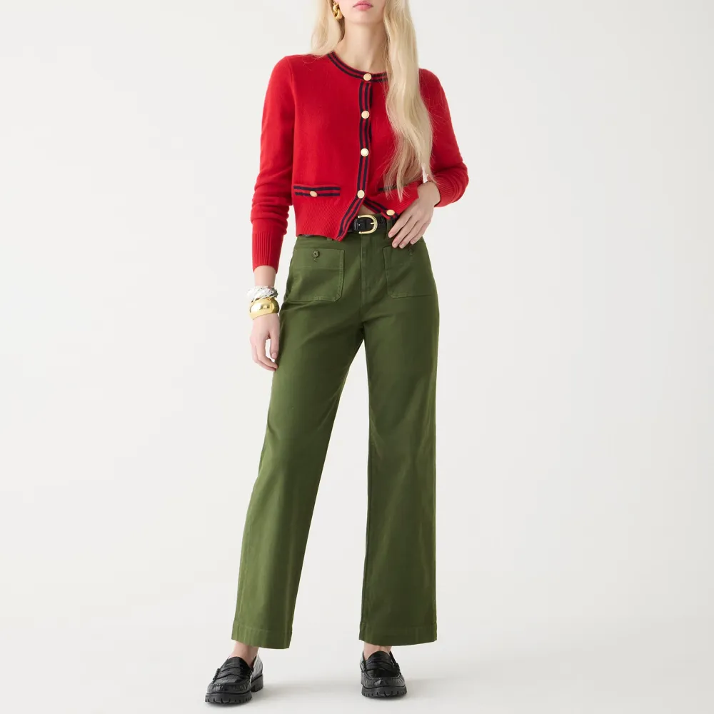 Sailor Slim Wide-Leg Chino Pants
