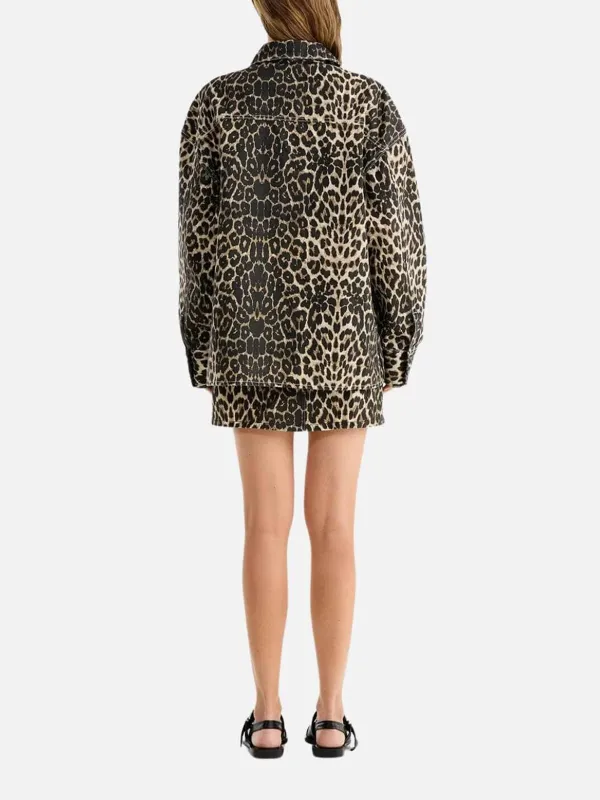 Leopard Print Button Up Shacket
