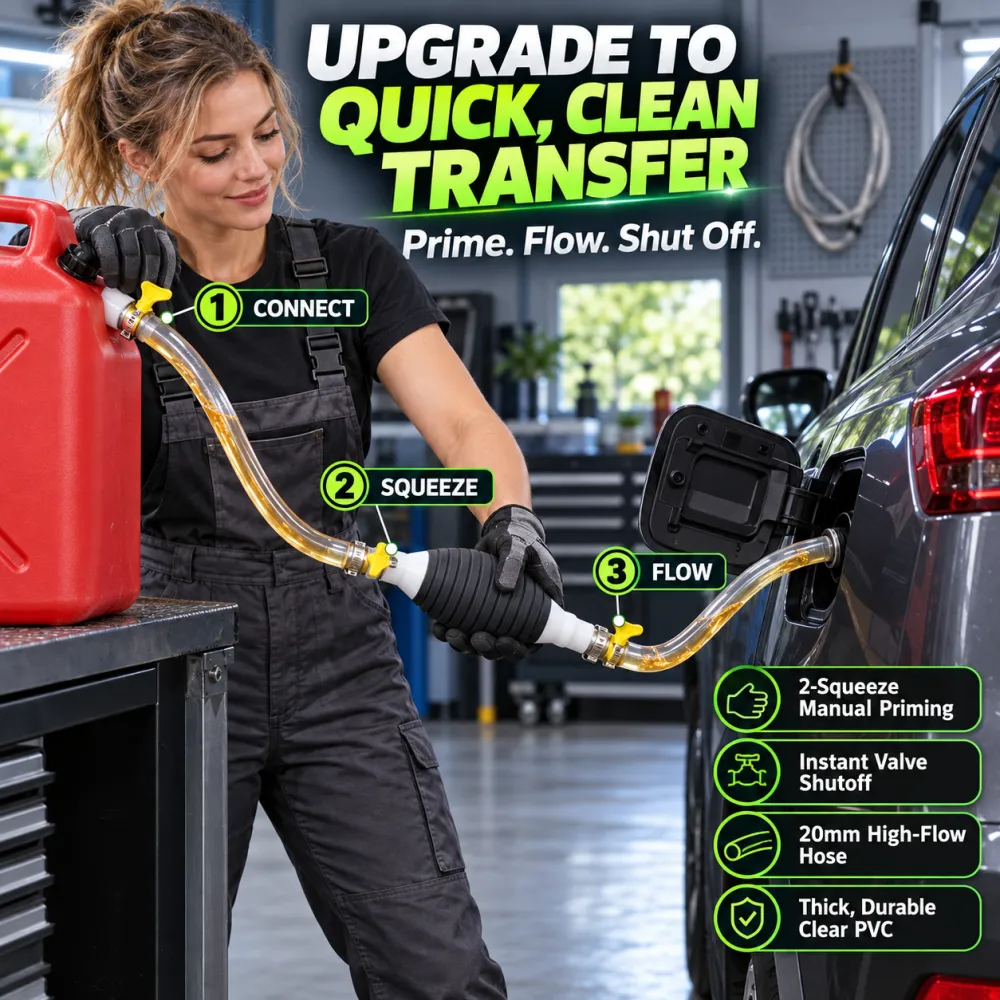 Manual Fuel Transfer Siphon Pump for Car