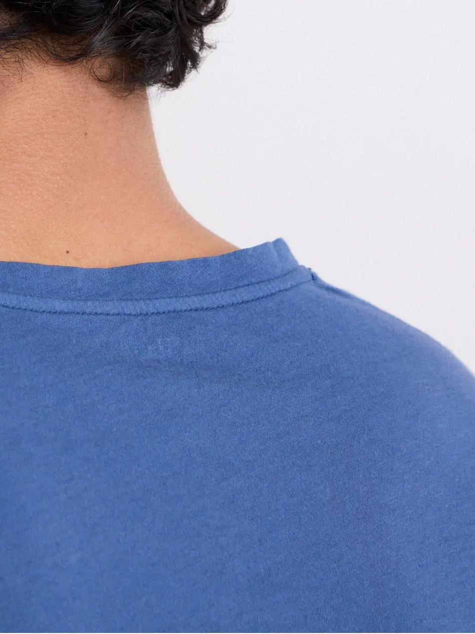 Comfortable Casual Breathable Soft Cobalt Blue T-Shirt