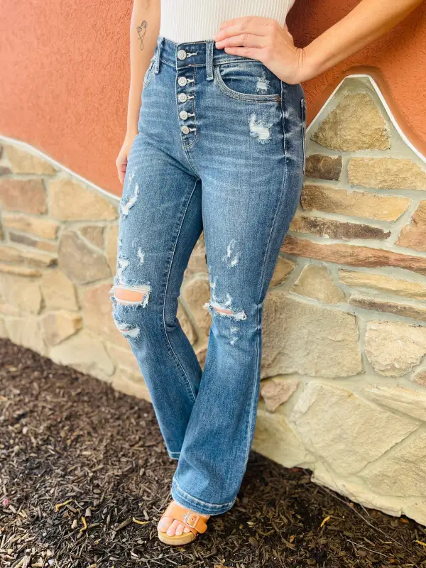 RESTOCK! Always Plus/Reg Let's Go Girls Flare Jeans