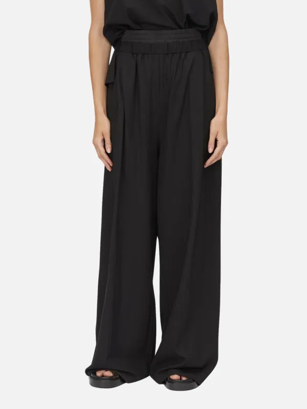Elasticated Waist Wide Leg Pants
