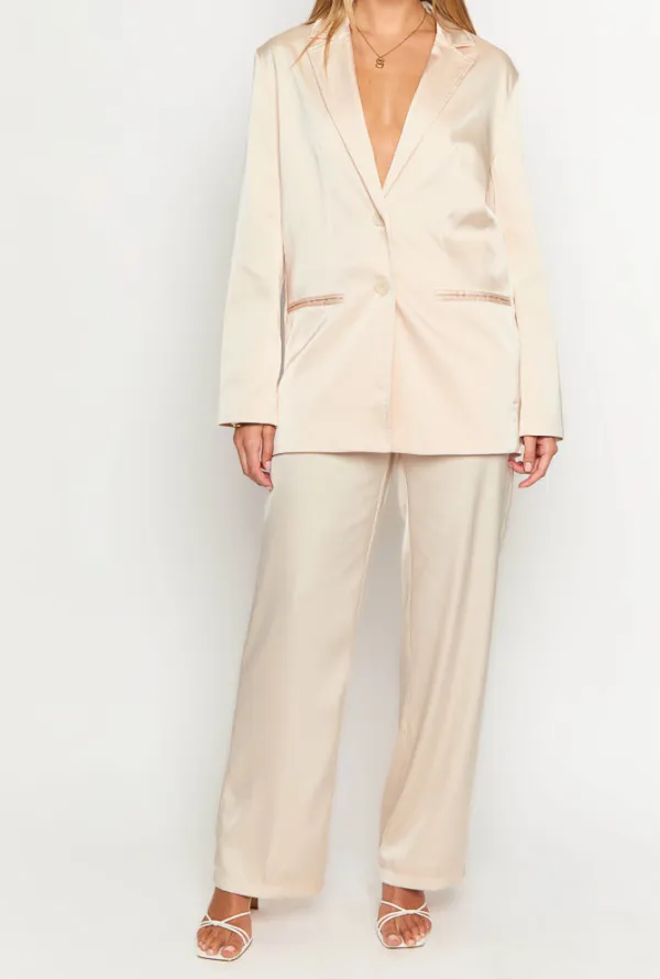 Modern Satin Blazer