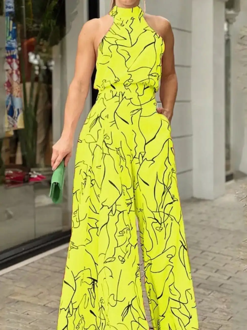Everyday Wide Leg Halter Jumpsuit