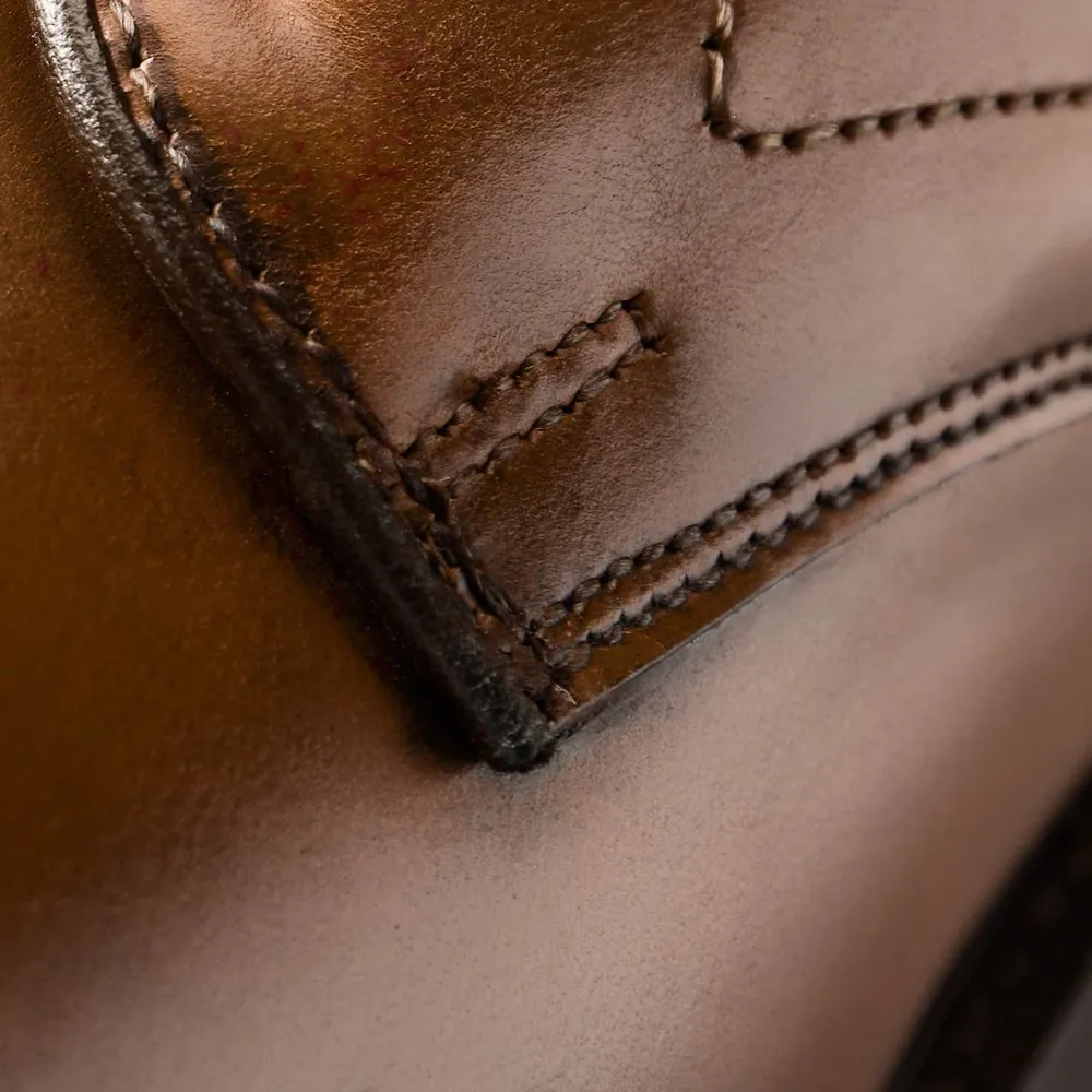 Commuting Style Leather Plain-toe Shoe