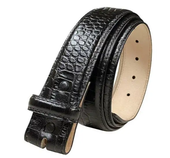 Rugged Distressed Leather Belt Strap